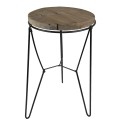 Clayre & Eef Plant Table 32 cm Brown Wood Round