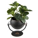 Clayre & Eef Planter Ø 15x25 cm Black Iron