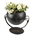 Clayre & Eef Planter Ø 11x19 cm Black Iron