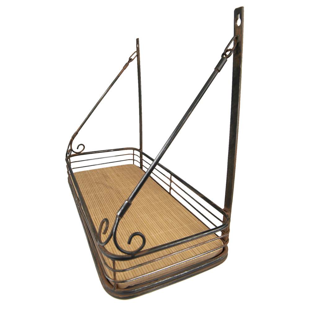 Wandrek 42X20X36 Cm Zwart Ijzer-image