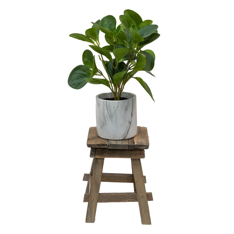 Clayre & Eef Plant Table 15x15x21 cm Brown Wood Square