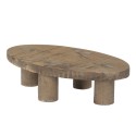 Clayre & Eef Plant Table 29x16x7 cm Brown Wood Oval