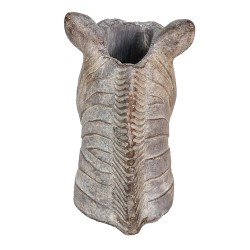 Clayre & Eef Plant Pot Horse 16*10*15 cm Grey