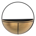 Clayre & Eef Plant Holder 42x22x42 cm Gold colored Iron Round