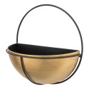 Clayre & Eef Plant Holder 42x22x42 cm Gold colored Iron Round