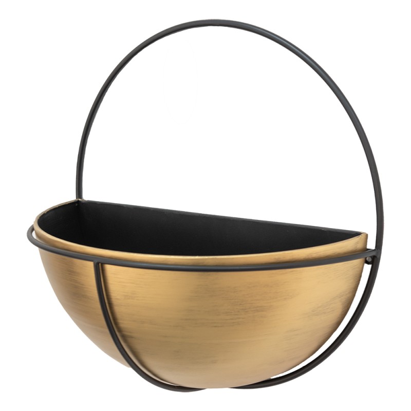 Clayre & Eef Porte-plante 42x22x42 cm Couleur or Fer Rond