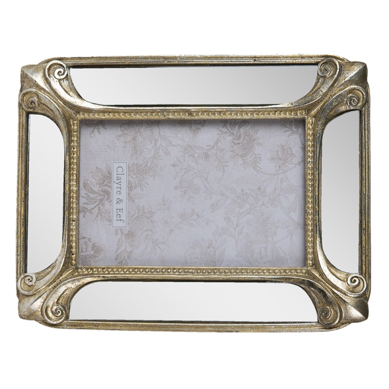 Clayre & Eef Photo Frame 13x18 cm Gold colored Plastic