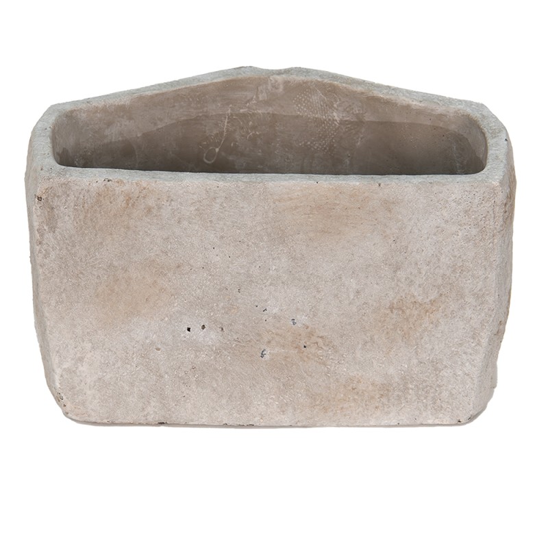 Clayre & Eef Planter Mouth 26x16x16 cm Grey Stone