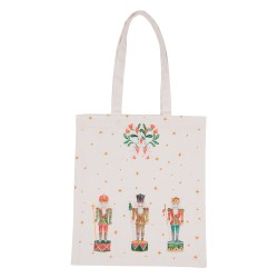 Clayre & Eef Handbag  33x38 cm Beige Cotton Rectangle Nutcrackers