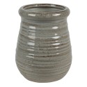 Clayre & Eef Planter Ø 15x19 cm Grey Brown Ceramic Round