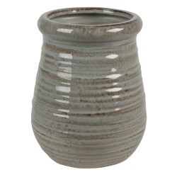 Clayre & Eef Planter Ø 15x19 cm Grey Brown Ceramic