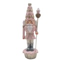 Clayre & Eef Figurine Nutcracker 16 cm Pink Polyresin