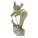Clayre & Eef Figur Kind 19 cm Beige Goldfarbig Polyresin