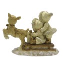 Clayre & Eef Statuetta Bambini 12 cm Color oro Poliresina