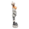 Clayre & Eef Figurine Cerf 66 cm Gris Polyrésine