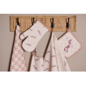 Clayre & Eef Kitchen Apron 70x85 cm Beige Cotton Dachshund