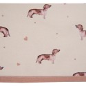 Clayre & Eef Tea Towel  50x70 cm Beige Cotton Rectangle Dachshund