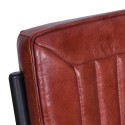 Clayre & Eef Chaise de salle à manger 52x62x89 cm Marron Cuir