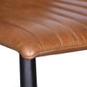 Clayre & Eef Dining Chair 44x59x89 cm Brown Leather