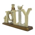 Clayre & Eef Statuetta Schiaccianoci 18 cm Beige Poliresina Jolly