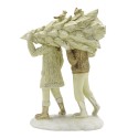 Clayre & Eef Figurine Enfants 15 cm Beige Couleur or Polyrésine