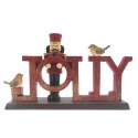 Clayre & Eef Statuetta Schiaccianoci 18 cm Rosso Poliresina Jolly