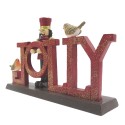 Clayre & Eef Statuetta Schiaccianoci 18 cm Rosso Poliresina Jolly