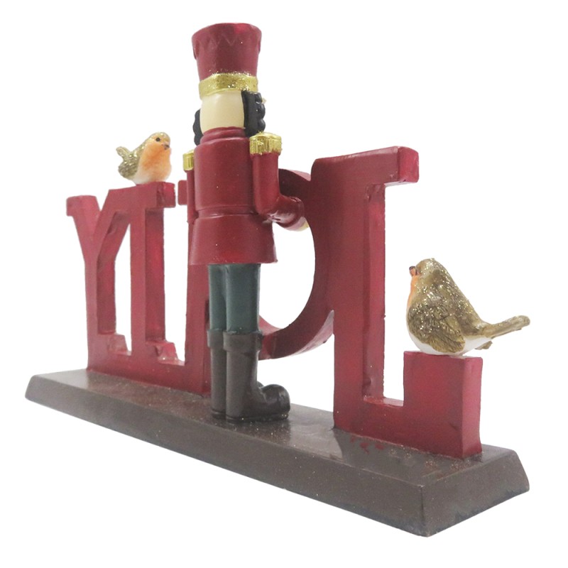 Clayre & Eef Figurine Nutcracker 18 cm Red Polyresin Jolly