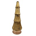 Clayre & Eef Christmas Decoration Christmas Tree 44 cm Gold colored Wood Glass