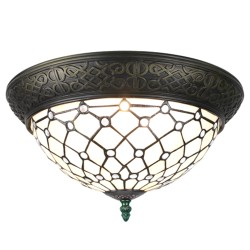 Ceiling Lamp Tiffany White...
