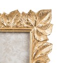 Clayre & Eef Bilderrahmen 10x15 cm Goldfarbig Kunststoff Rechteck Blätter