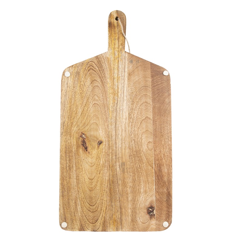 Clayre & Eef Decorative Cutting Board 25x50x2 cm Brown Wood Hearts