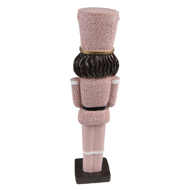 Clayre & Eef Figurine Nutcracker 20 cm Pink Polyresin