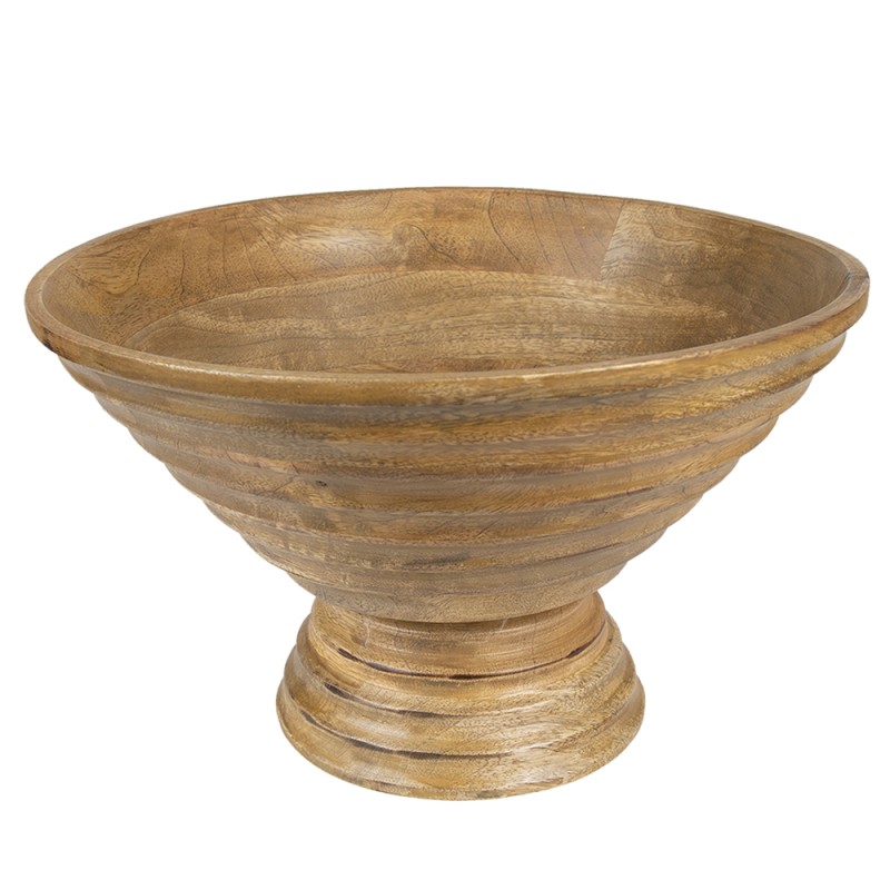 Clayre & Eef Decorative Bowl Ø 30x20 cm Brown Wood