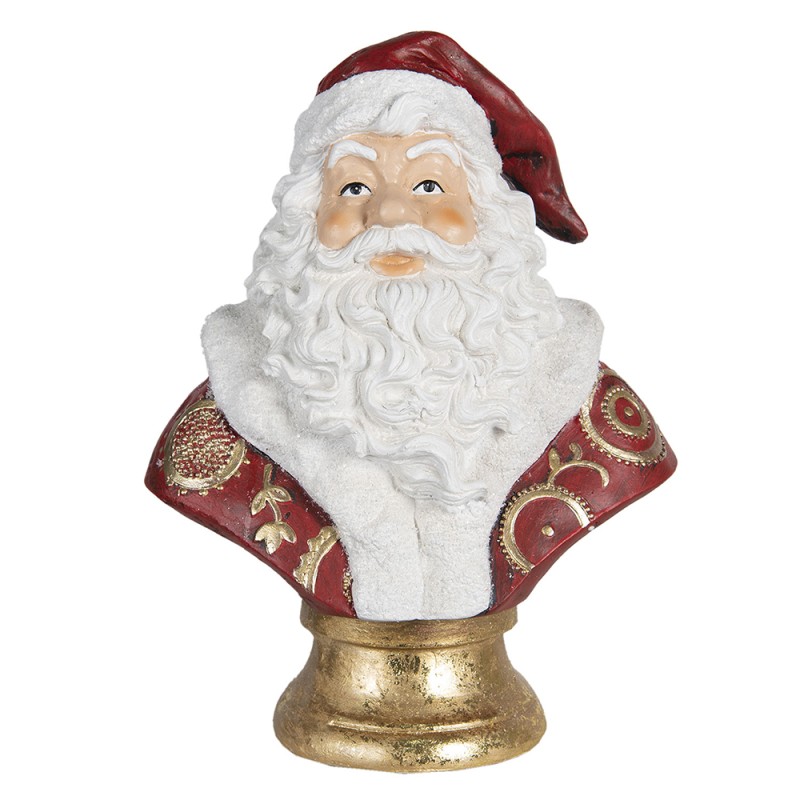 Clayre & Eef Figurine Santa Claus 33x20x44 cm Red Polyresin