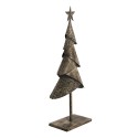 Clayre & Eef Statuetta Albero di Natale 25x12x55 cm Color rame Ferro