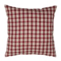 Clayre & Eef Cushion Cover 40x40 cm Beige Red Cotton Square Deer