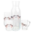 Clayre & Eef Carafe Ø9x25cm / 1000 ml Chiens