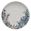 Clayre & Eef Cup and Saucer 250 ml Blue White Porcelain Flowers