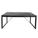 Clayre & Eef Dining Table 180x90x76 cm Black Wood