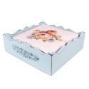 Clayre & Eef Servietten Papier 20er Set 33x33 cm (20) Rosa Papier Blumen