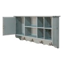 Clayre & Eef Wall Cabinet 80x15x40 cm Blue Wood