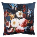 Clayre & Eef Federa per cuscino 45x45 cm Blu Rosso  Poliestere Fiori