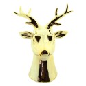 Clayre & Eef Figurine Deer 12 cm Gold colored Porcelain