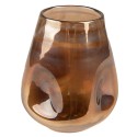 Clayre & Eef Vase Ø 10x12 cm Braun Glas
