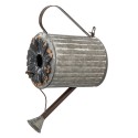 Clayre & Eef Birdhouse Watering Can 18x25x41 cm Grey Metal