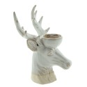 Clayre & Eef Tealight Holder Reindeer 21 cm Beige Brown Porcelain