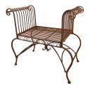 Clayre & Eef Garden Chair 76x41x71 cm Brown Iron