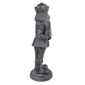 Clayre & Eef Statuetta Schiaccianoci 32 cm Grigio Poliresina