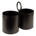 Clayre & Eef Range-couverts 22x11x21 cm Noir Fer